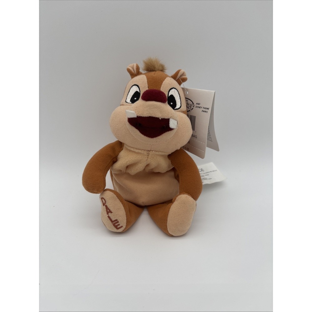 Retired Disney Store‎ Plush Mini Bean Bag – Dale Chipmunk – NWT 7"